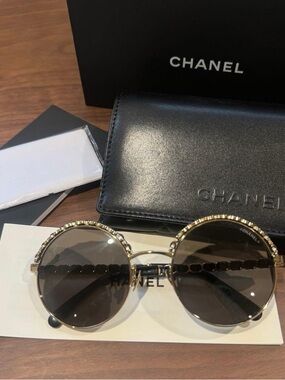 Authentic Chanel CC Chain Sunglasses